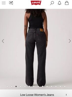 Levi's Black 90s low loose Women's Jeans *SHORT *